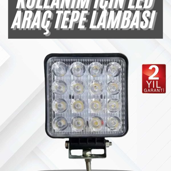 16 Ledli Çalışma Lambası Araç Görüş Lambası Oto Lamba