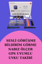 Akıllı Saat Bluetooth Kulaklık Hediyeli Bildirim Görme Sesli Görüşme Çoklu Kordon - Görsel 2