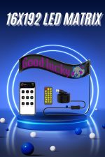 Kumandalı App Kontrollü LED Ekran 16X192 Led Matrix Araç Camı Yazısı