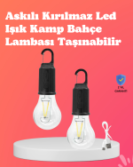 Taşınabilir Sıcak Işık Yayan Kamp Lambası