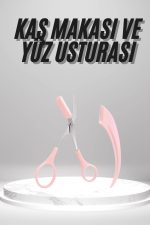 2&apos;li Kaş Bakım Seti Taraklı Kaş Makası Ve Kaş Usturası Kaş Şekillendirici