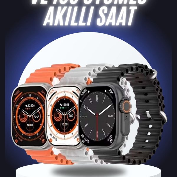 Yeni Nesil Akıllı Saat Çok Yönlü Titreşimli 49 MM Android ve İOS Uyumlu