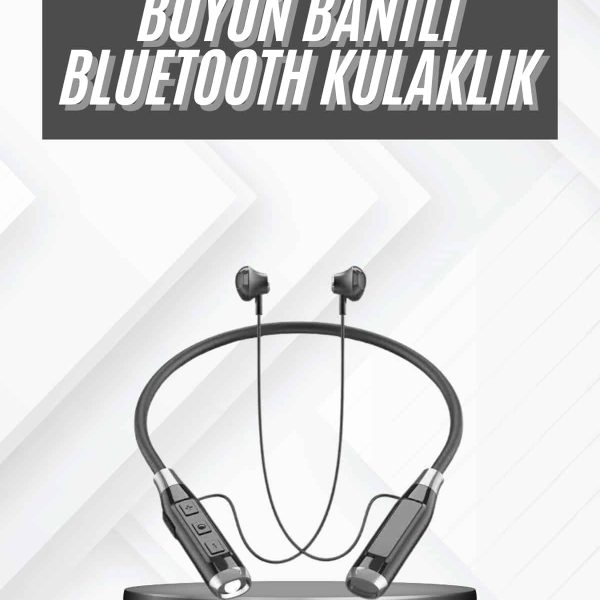 Bluetooth Kulaklık 120 Saat Kullanım Süresi Boyun Askılı Bluetooth Kablosuz Kulaklık