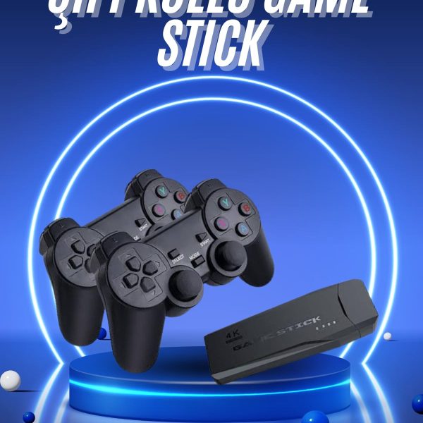 Retro Game Stick Çift Kol Kablosuz Atari Oyun Konsolu 2.4g Uyumlu