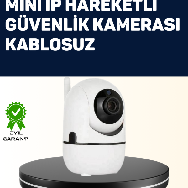 Yüksek Çözünürlüklü Hareket Takipli Kablosuz Güvenlik Kamerası – 1080P, Gece Görüşlü
