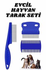 Evcil Hayvan Bit Tarağı Seti Paslanmaz Çelik Bıçaklı 4&apos;lü Set