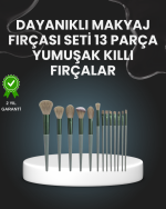 13&apos;lü Fiber Kıllı Yumuşak Makyaj Fırçası Seti Taşınabilir ve Ergonomik Tasarım