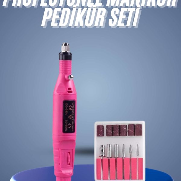 Profesyonel Manikür Pedikür Seti Törpü Makinesi Protez Tırnak Çıkarma