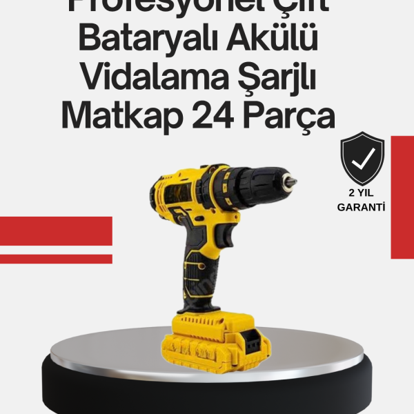 Ergonomik Tasarımlı 12V Matkap | 2 Vitesli, LED Aydınlatmalı ve Dayanıklı