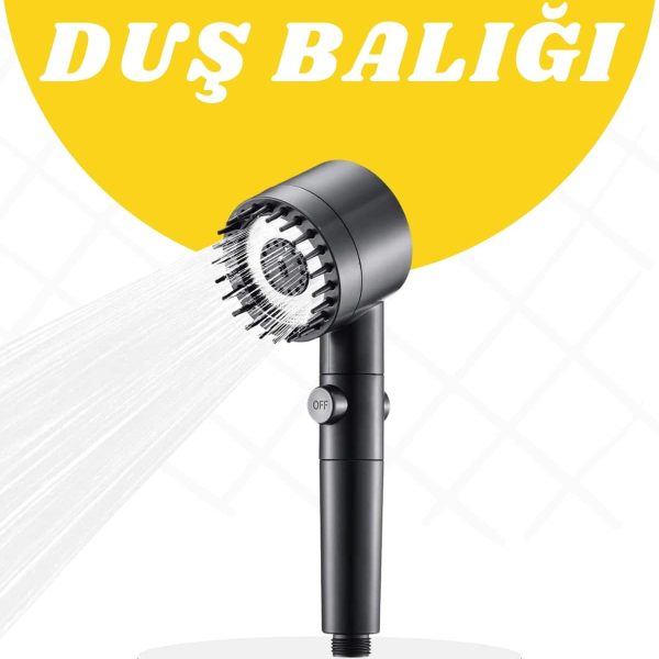Yeni Nesil Masaj Etkili Duş Başlığı Su Basınçlı Tazyikli Özel