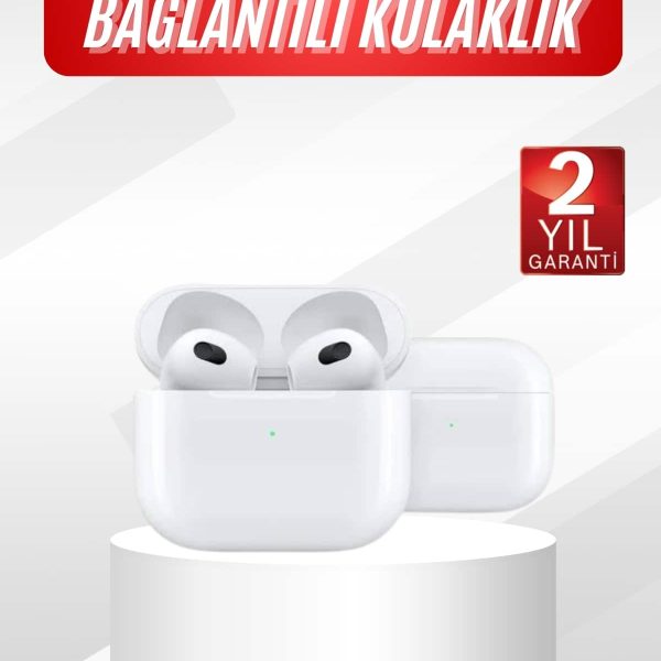 3.Nesil İOS Android Uyumlu Bluetooth 5.0 Beyaz Çağrı Cevaplama