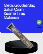 Dayanıklı Çelik Kafa ve Güçlü Motorlu Saç Sakal Makinesi