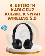 Ayarlanabilir Baş Bandı ve Yumuşak Kulak Yastıklı Bluetooth Kulaklık