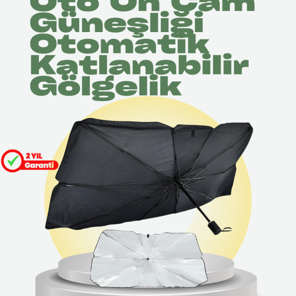Katlanabilir Oto Güneşlik – Pratik, Dayanıklı, UV Koruyucu Tasarım