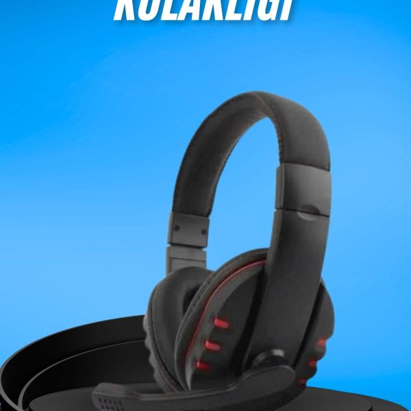 Oyuncu Kulaklığı Kulak Üstü Kablolu Gaming Kulaklık Mikrofonlu ANC Özelliği