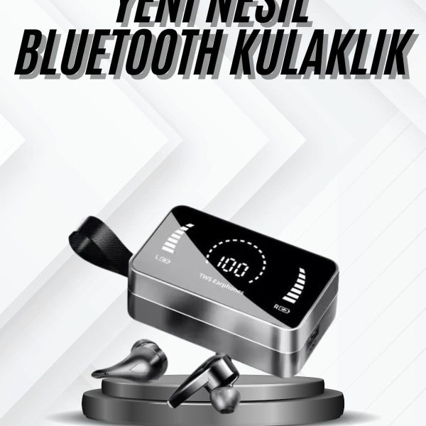 TWS Bluetooth Kulaklık Kablosuz Uzun Pil Ömrü Dijital Göstergeli Powerbank