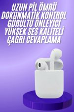 Yeni Nesil Beyaz TWS Bluetooth Kulaklık Android ve İOS Uyumlu Kablosuz Kulaklık - Görsel 2