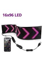 Led Ekran Matrix Panel En Büyük Boy 16X96 Araba Yazısı 19.2x89.8 cm - Görsel 2