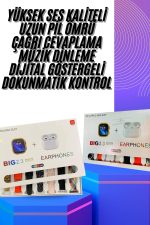 Akıllı Saat ve Air Pro Kulaklık 7 Kordonlu Çok Fonksiyonlu İkili Set - Görsel 2