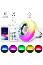 Bluetooth Hoparlör Akıllı Rgb Led Işık Renk Değiştirme Ses Bombası Ampül Görünümlü - Görsel 2