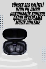 Kablosuz Küpeli Kulaklık Aktif Gürültü Önleyici Dokunmatik Kontrol - Görsel 2