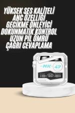 Oyuncu Kulaklığı Yeni Mekanik Kablosuz Kulaklık İos Android Uyumlu - Görsel 2
