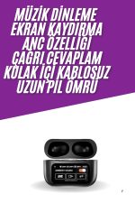 2025 Model Bluetooth Kulaklık Dokunmatik Ekran Yüksek Ses Kalitesi - Görsel 2