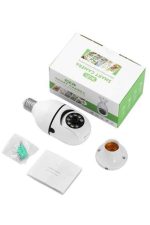 Ev Kamerası Wifi Kamerası Gece Görüşlü Akıllı Ampül Kamera - Görsel 2