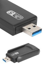 Wifi Adaptörü Bt5.0 Wifi 2&apos;si Bir Arada Çift Bantlı Çift Anten - Görsel 3