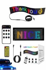 Led Ekran Matrix Panel En Büyük Boy 16X96 Araba Yazısı 19.2x89.8 cm - Görsel 3