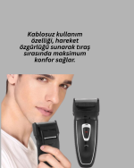 Erkekler İçin Folyo Başlıklı Tıraş Makinesi - Görsel 2