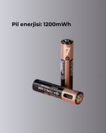 Hızlı Şarj Teknolojili USB Şarjlı AAA Pil – 40 Dakikada Tam Şarj - Görsel 4