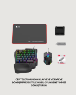 Tak-Çalıştır Mobil Oyun Seti – X8 Pro Teknolojili Klavye Mouse Kombo - Görsel 3