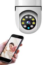 Ev Kamerası Wifi Kamerası Gece Görüşlü Akıllı Ampül Kamera - Görsel 3