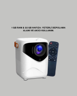 50 inç TV Deneyimli Projektör – Yakın Mesafede Geniş Görüntü - Görsel 3