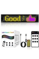 Led Matrix Bluetooth Bağlantılı Araç Camına Uygun Pixsel Görünümlü 16X96 - Görsel 4
