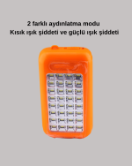 Gold Silver GS-875 Outdoor Powerbank & Işıldak – Güneş Paneli, 32 LED, 10000 mAh, Çift Çıkış - Görsel 3