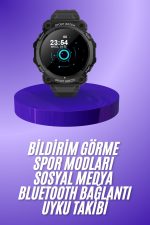 Yeni Nesil Akıllı Saat Bluetooth Bağlantılı Su Geçirmez Android ve İOS Uyumlu - Görsel 2