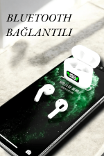 Dokunmatik Kontrol ve LED Göstergeli TWS Bluetooth Kulaklık - Görsel 3
