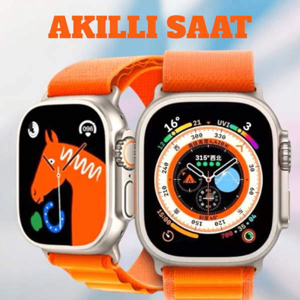 Uyku ve Nabız Takipli, Wireless Şarjlı Akıllı Saat Android ve iOS Uyumlu