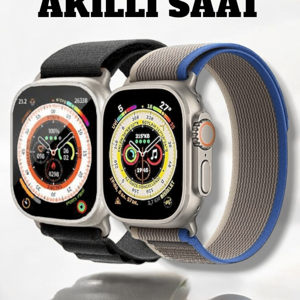 49MM Ekranlı, Kan Basıncı ve Adımsayar Özellikli Bluetooth Akıllı Saat
