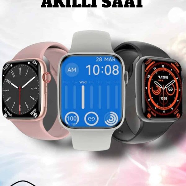 Akıllı Saat Adım Sayar, Kalp Atışı İzleme Dokunmatik Bluetooth Bağlantılı