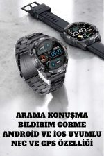 Akıllı Saat Arama Cevaplayan Titreşim Özelliğiyle Bildirim Görebilen - Görsel 2