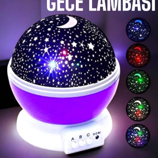 Çocuklara Özel Star Master Yıldızlı Gece Lambası