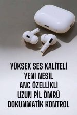 Kablosuz Bluetooth Kulaklık Gürültü Önleme, Su Geçirmez, Mikrofonlu - Görsel 2