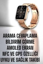 Akıllı Saat Adımsayar, Nabız Takibi ve GPS Destekli Kadınlara Özel - Görsel 2