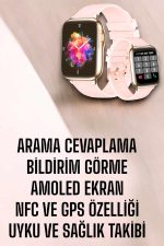 Akıllı Saat Kadınlara Uyku Ve Sağlık Takibi Yapabilen Bileklik Hediyeli - Görsel 4