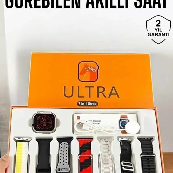 Akıllı Saat 7 Farklı Kordonlu Arama Cevaplayan Bildirim GPS Özelliği