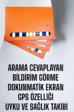 Akıllı Saat 7 Kordonlu Bildirim Görebilen Metal Kordon GPS Özelliği - Görsel 2