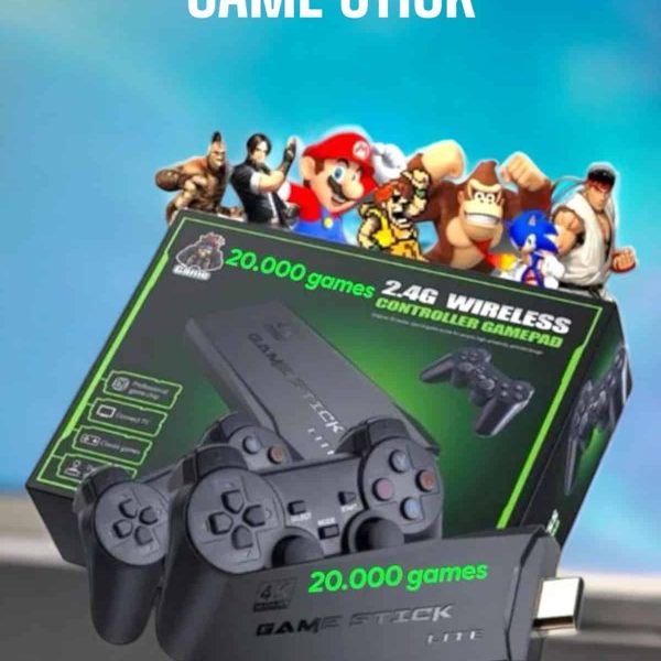 Game Stick 2000 Oyunlu 2.4G Kablosuz Çift Kol Yüksek Hassasiyetli Wireless